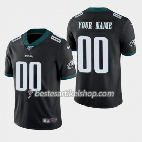 Herren Philadelphia Eagles Trikot Nike Schwarz 100th - Personalisiert